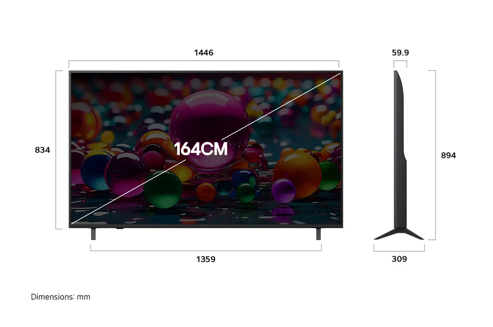 LG UA8200 / UA8250 / UA8300 / UA8350 4K UHD Smart TV with AI Processor, HDR, and webOS